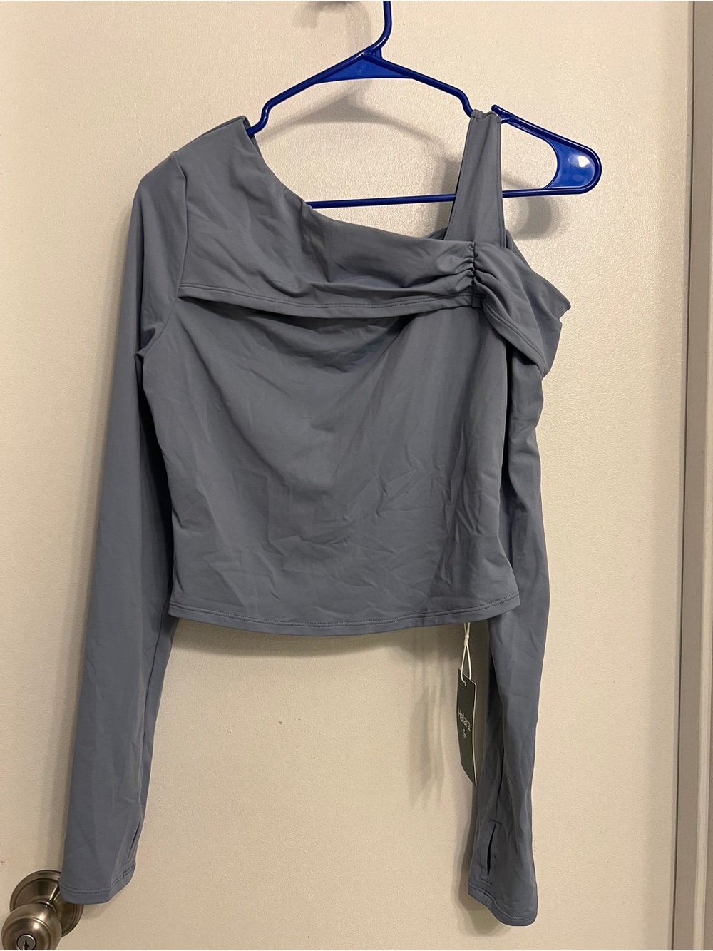 Halara Light Blue Asymmetric Long Sleeves